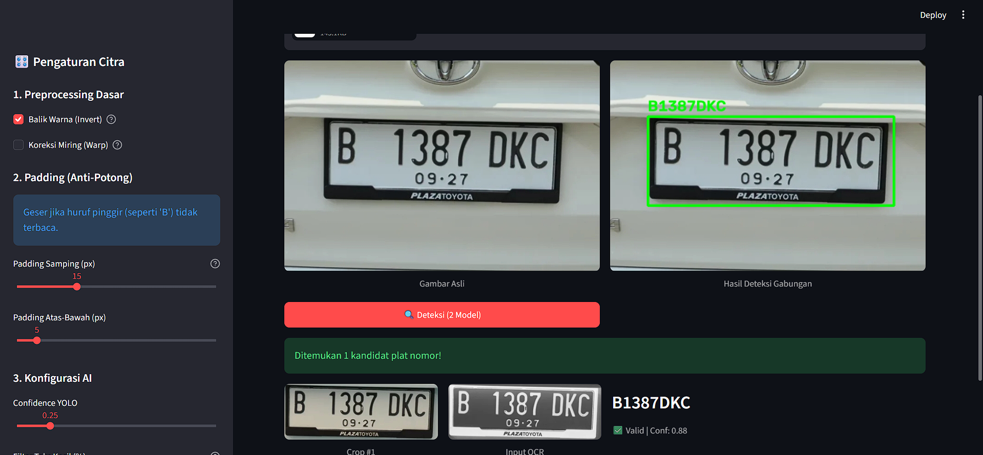 Automatic Number Plate Recognition (ANPR)